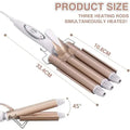 Electric Triple Barrel Curling Iron - Mirelle