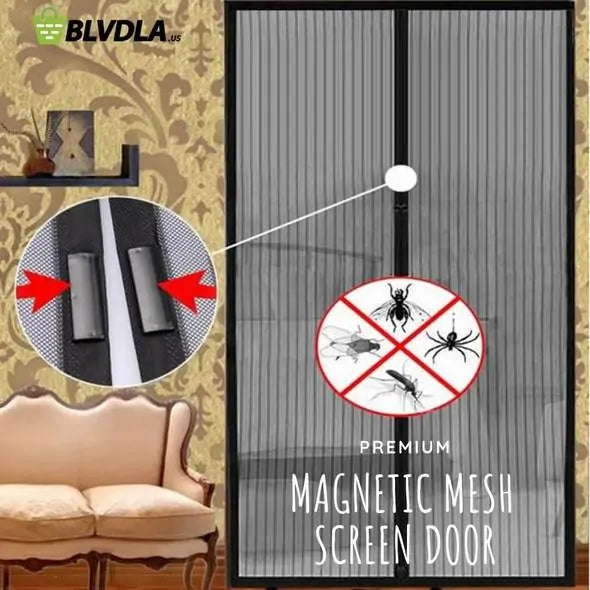 Premium Magnetic Mesh Screen Door - Mirelle