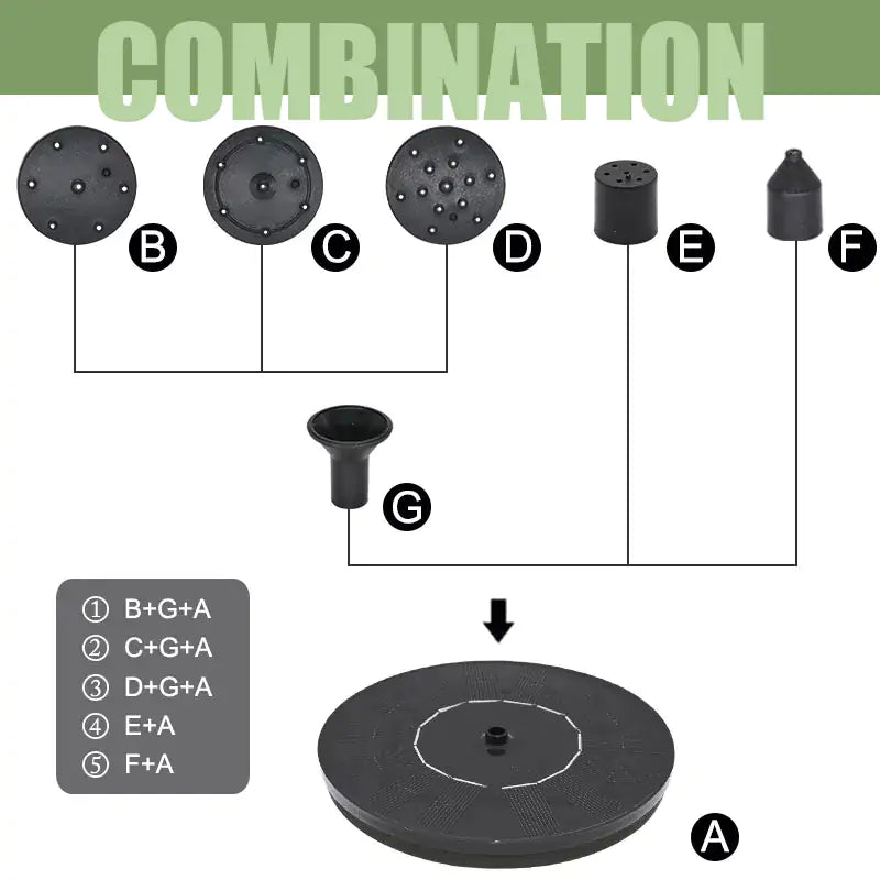 Solar Water Fountain - Mirelle